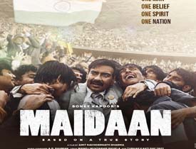   																				Review: Ajay Devgn’s Maidaan – Compelling Sports Drama																			